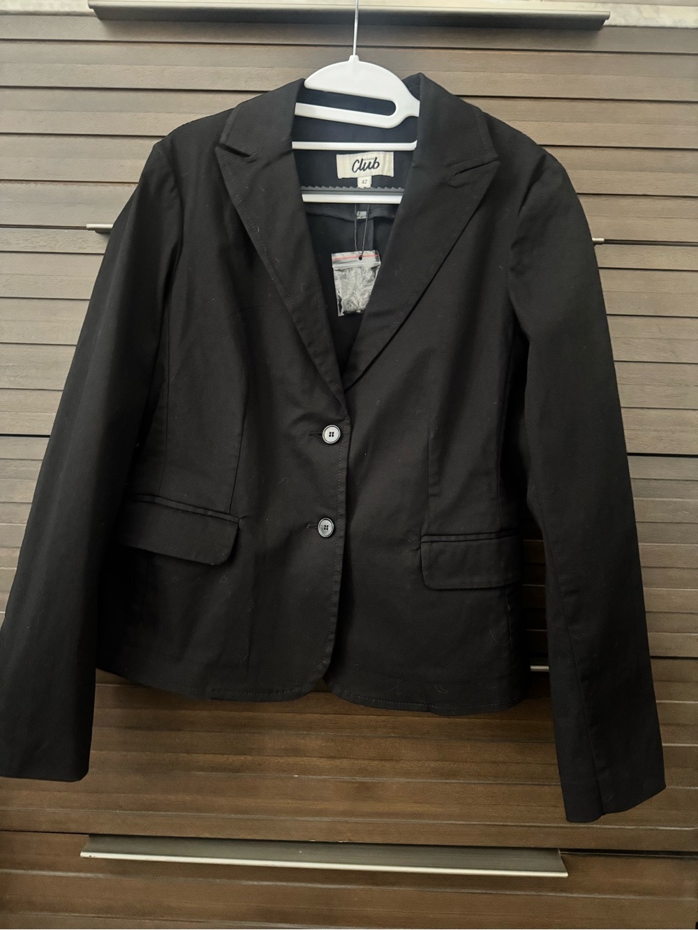 Beymen Club Black Fitted Blazer Jacket Size 42 NWT